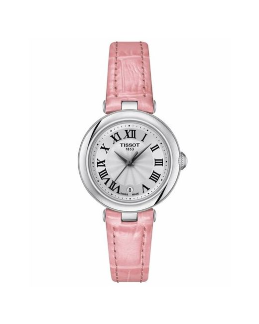 Tissot Наручные часы Швейцарские Bellissima small lady T1260101601301 T126.010.16.013.01 розовый серебряный
