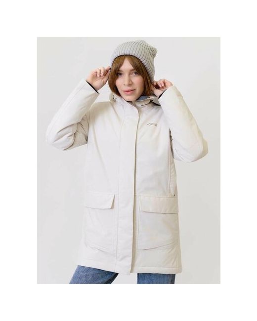 Norppa куртка демисезон/зима силуэт прямой воздухопроницаемая внутренний карман водонепроницаемая карманы ветрозащитная капюшон размер 40