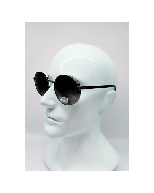 Matrix Солнцезащитные очки круглые оправа спортивные с защитой от УФ градиентные поляризационные серый