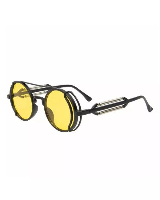 Medov Солнцезащитные очки круглые оправа складные с защитой от УФ черный
