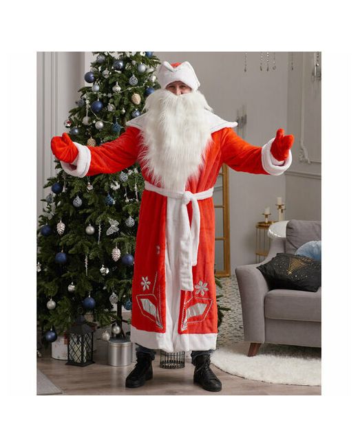 Бока С Взрослый карнавальный костюм Дед Мороз Люкс 54 размер 1252