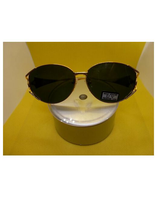 Impact-Resistant Солнцезащитные очки 1002 овальные оправа складные с защитой от УФ золотой