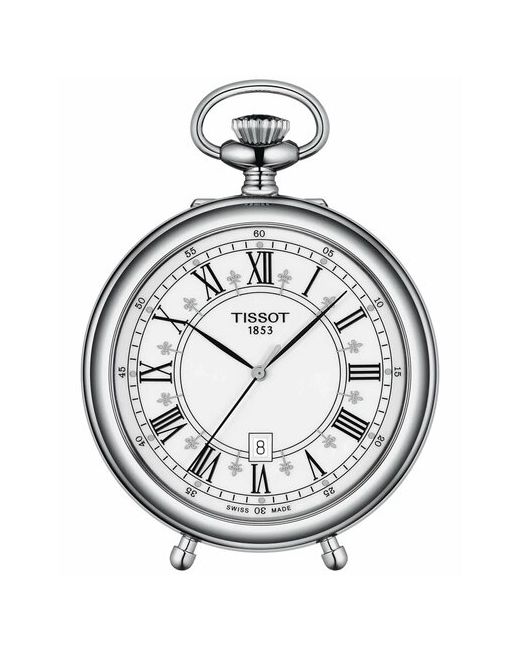 Tissot Наручные часы Швейцарские карманные Stand Alone T8664109901300 T866.410.99.013.00 с гарантией серебряный черный