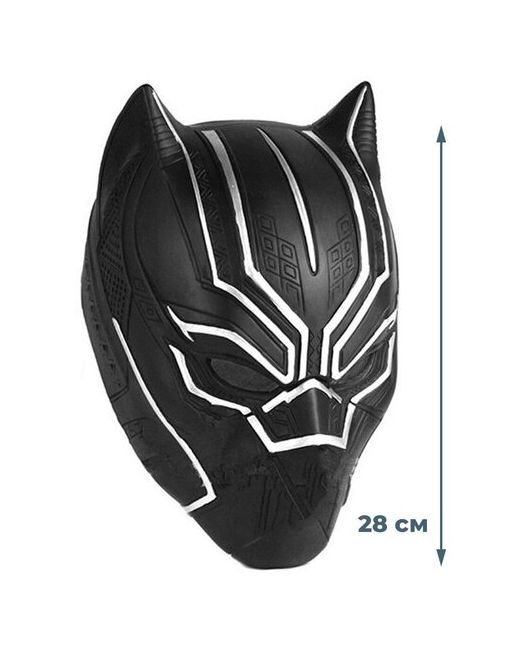 StarFriend Маска Черная пантера Black Panther Avengers латексная 28 см