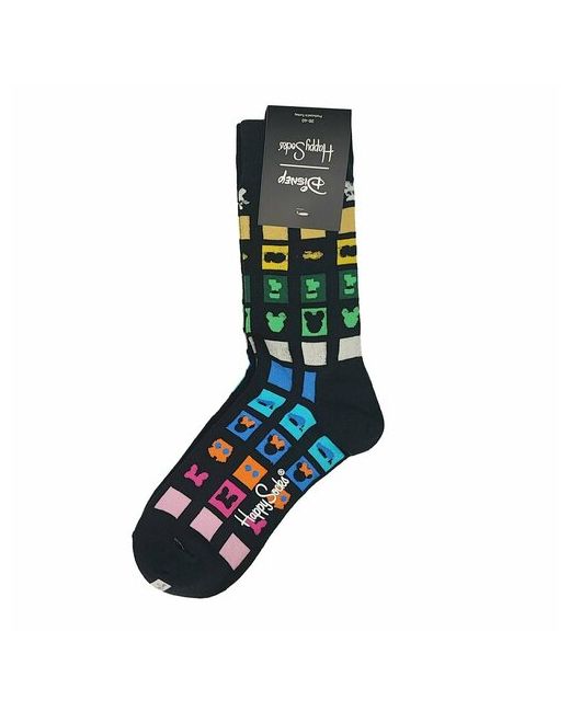 Happy Socks Носки унисекс размер черный бирюзовый