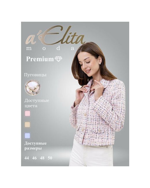 a'Elita moda Пиджак силуэт полуприлегающий подкладка размер 164-96-104