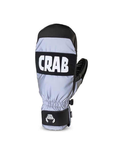Crab Grab Варежки Punch светоотражающие элементы регулируемые манжеты подкладка размер серебряный серый
