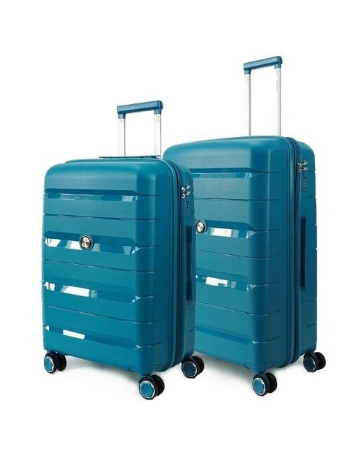 Ambassador Умный чемодан 2 шт. опорные ножки на боковой стенке рифленая поверхность водонепроницаемый увеличение объема 120 л размер