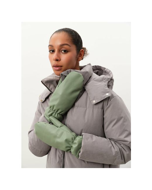 Anna Pekun Варежки демисезон/зима утепленные размер OneSize бирюзовый зеленый