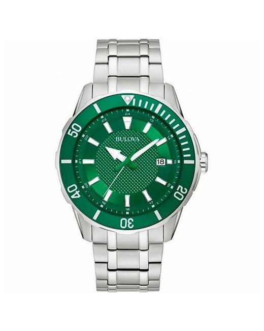 Bulova Наручные часы Часы 98B359 серебряный зеленый