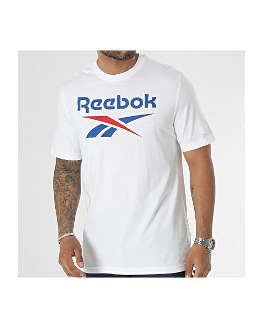 Reebok Футболка Identity Big Stacked Logo силуэт прямой размер