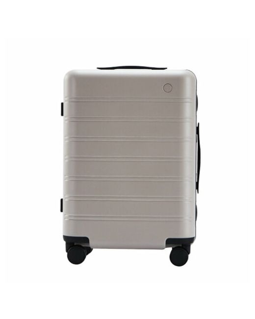 Ninetygo Чемодан-самокат Manhattan Frame Luggage водонепроницаемый рифленая поверхность износостойкий опорные ножки на боковой стенке ребра жесткости 65.5 л размер серый