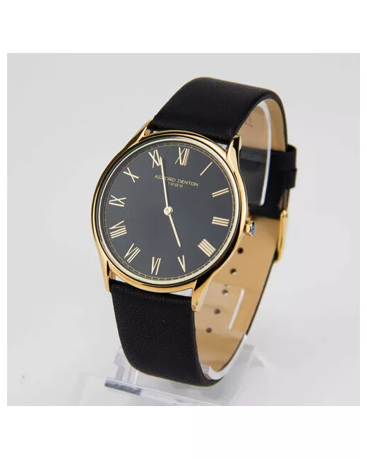 Accord Denton Наручные часы Часы наручные кварцевые классические повседневные подарок мужчине черно-белые серебристые черный