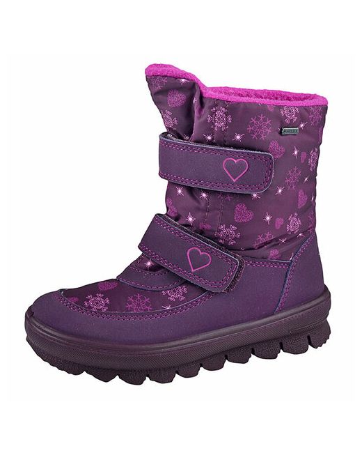 Superfit Ботинки демисезон/зима на липучках размер бордовый фиолетовый