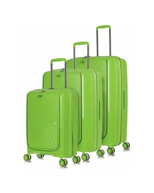 L'Case Комплект чемоданов Tokyo 3 шт. водонепроницаемый 125 л размер