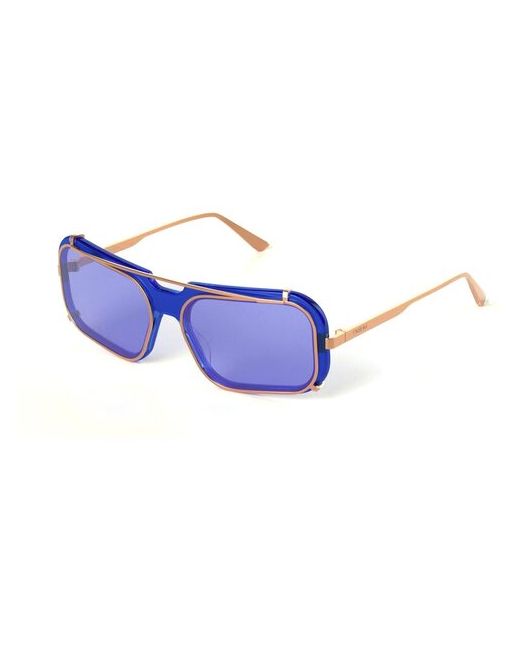 Fakoshima Солнцезащитные очки прямоугольные оправа металл с защитой от УФ