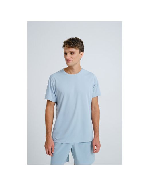 Anta Беговая футболка силуэт прямой размер голубой