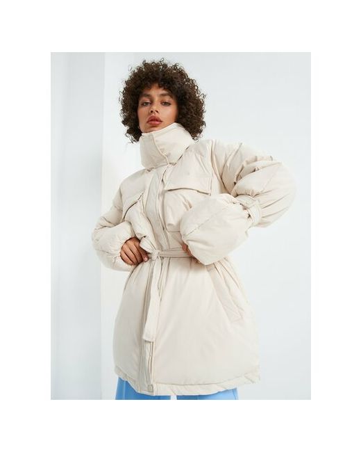 Vosq куртка демисезон/зима водонепроницаемая влагоотводящая быстросохнущая без капюшона пояс/ремень размер M/L