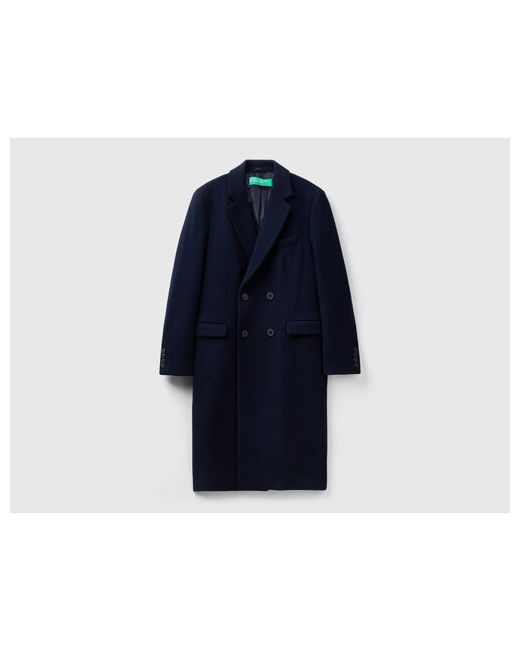 United Colors Of Benetton Пальто демисезонное шерсть удлиненное размер 44