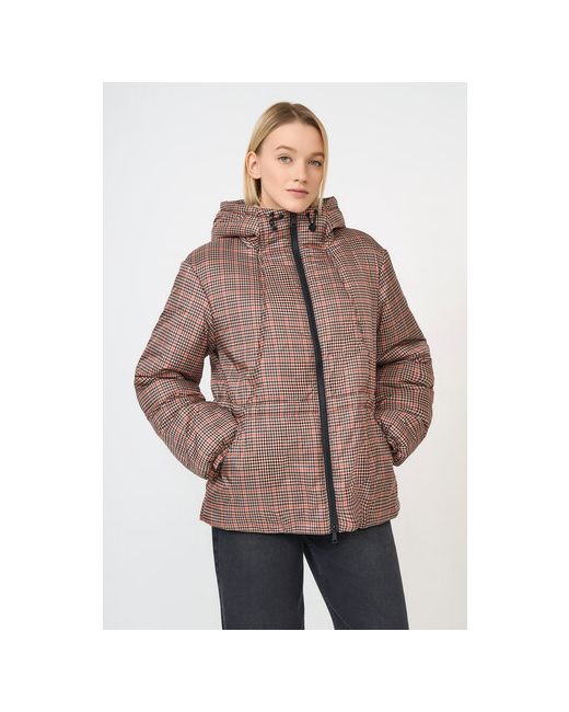 Baon куртка зимняя средней длины силуэт прямой капюшон водонепроницаемая утепленная манжеты регулировка ширины размер
