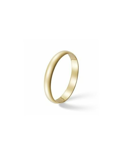Oriental Кольцо обручальное желтое золото 585 проба размер 15.5