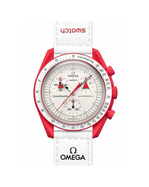 Swatch Наручные часы Omega x Mission to Mars SO33R100 оригинал красный