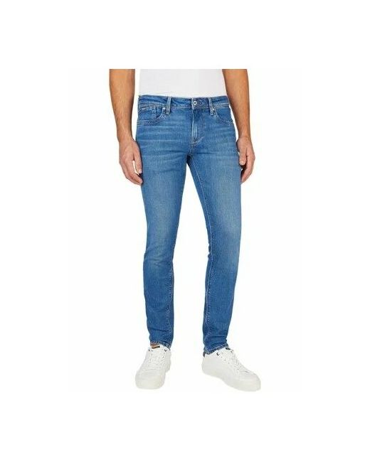 Pepe Jeans London Джинсы зауженные прилегающий силуэт средняя посадка размер 33/32