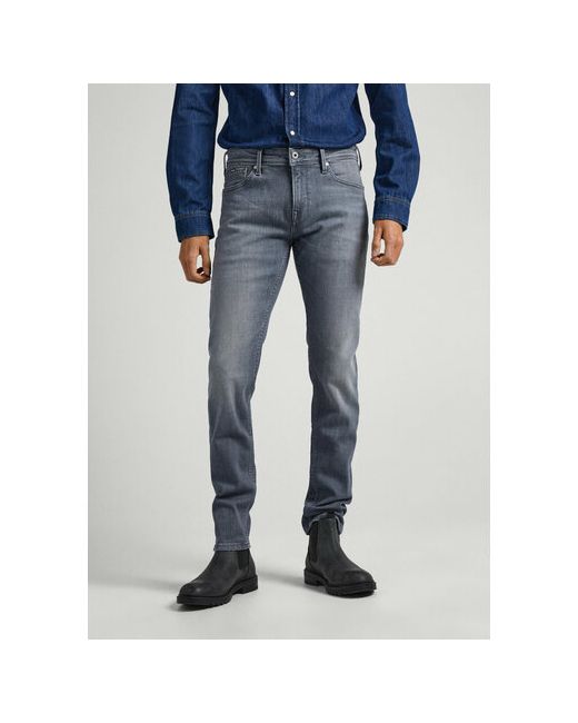 Pepe Jeans London Джинсы скинни прилегающий силуэт низкая посадка размер 36/32
