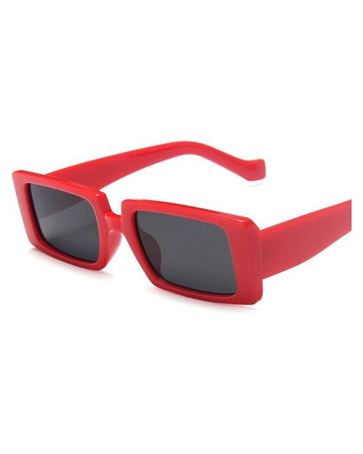 Banttax Солнцезащитные очки S00063 прямоугольные оправа с защитой от УФ поляризационные зеркальные красный