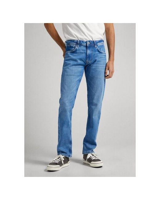 Pepe Jeans London Джинсы прямой силуэт средняя посадка стрейч размер 31/34