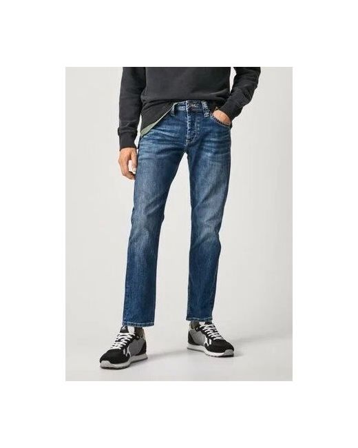 Pepe Jeans London Джинсы прямой силуэт средняя посадка размер 38/32