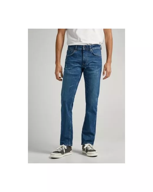 Pepe Jeans London Джинсы прямой силуэт средняя посадка размер 34/34