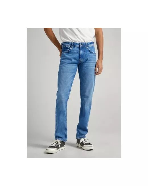 Pepe Jeans London Джинсы прямой силуэт средняя посадка размер 31/32