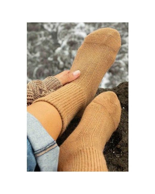 Монголка носки утепленные усиленная пятка на Новый год размер
