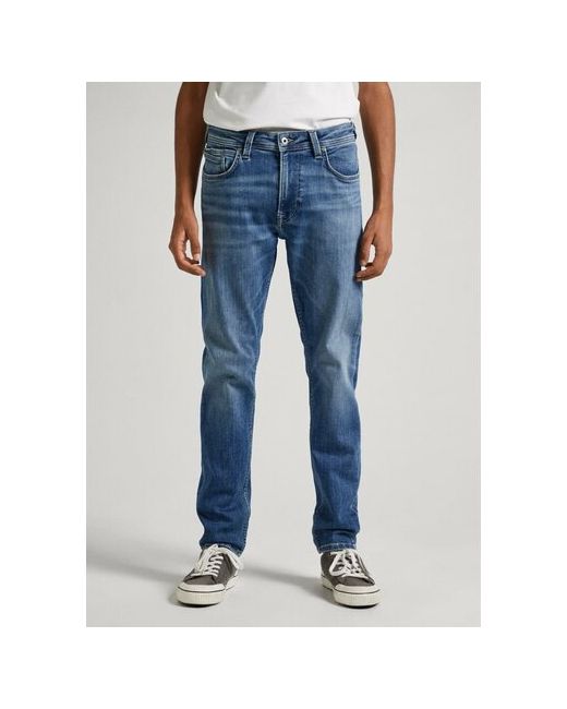 Pepe Jeans London Джинсы прилегающий силуэт средняя посадка размер 36/32