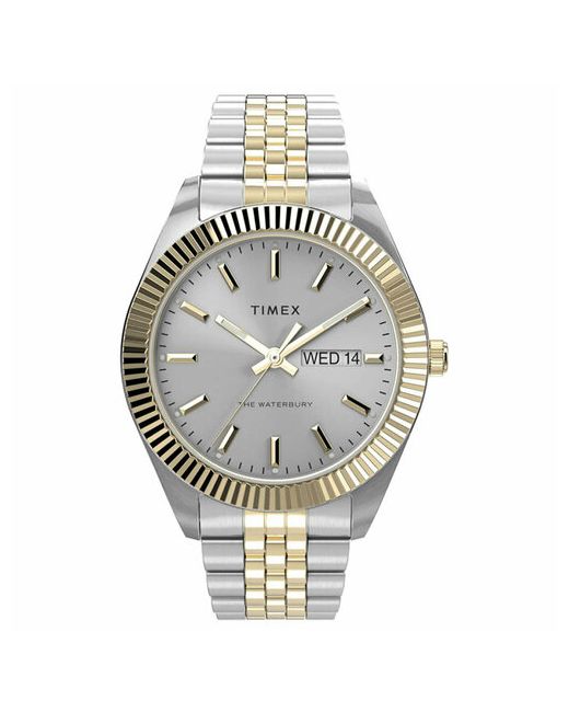 Timex Наручные часы Часы наручные TW2V17400 Гарантия 2 года серебряный золотой