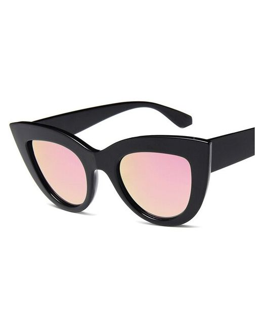 Banttax Солнцезащитные очки S00083 кошачий глаз оправа с защитой от УФ поляризационные зеркальные черный