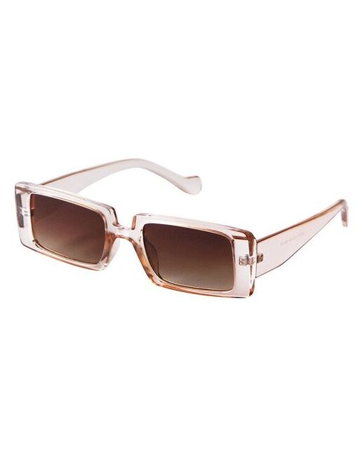 Banttax Солнцезащитные очки S00041 прямоугольные оправа с защитой от УФ поляризационные зеркальные бежевый