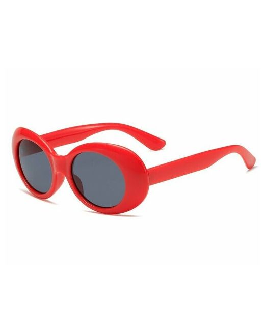 Banttax Солнцезащитные очки S00021 круглые оправа с защитой от УФ поляризационные зеркальные красный