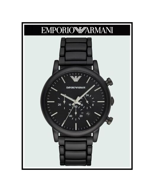 Emporio Armani Наручные часы Черные Часы Мужские Металлические