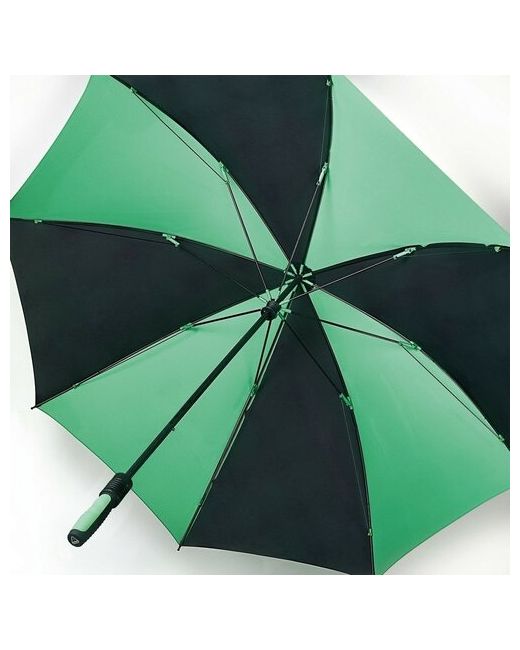 Fulton Зонт-трость механика купол 131 см. 8 спиц зеленый черный