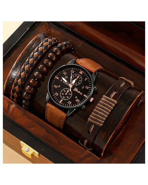 Диджитал Сторе Наручные часы Кварцевые наручные с набором из 3-х браслетов
