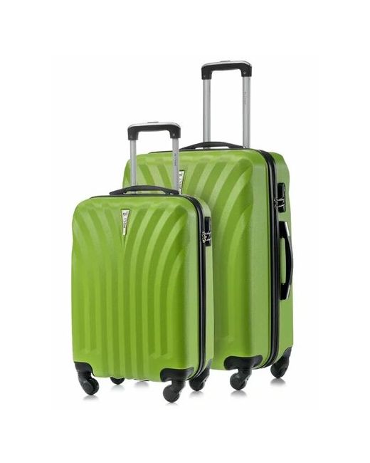 L'Case Комплект чемоданов Phuket 2 шт. 84 л размер зеленый