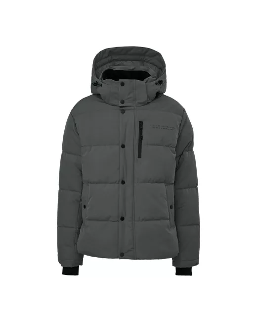 s.Oliver куртка демисезон/зима силуэт прямой капюшон карманы манжеты размер серый