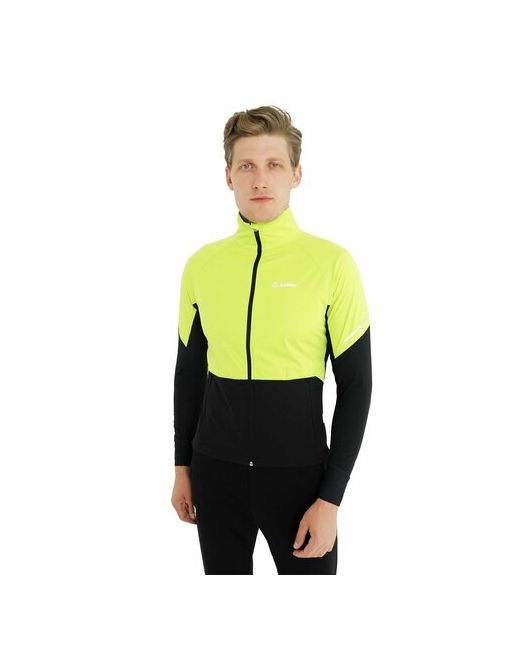 Loffler Куртка силуэт прямой без капюшона водонепроницаемая ветрозащитная воздухопроницаемая размер 48 черный зеленый