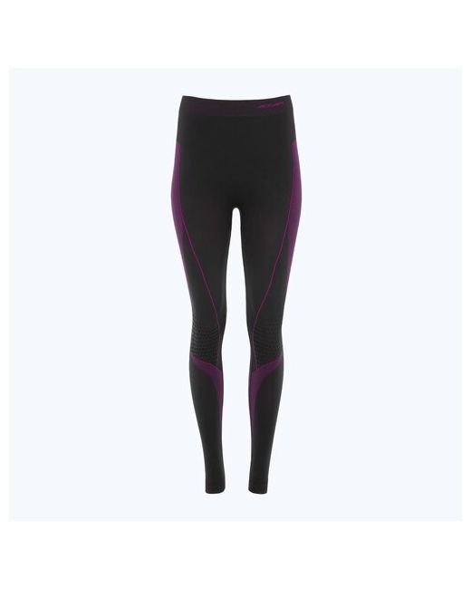 Accapi Термобелье брюки бесшовное двухслойное влагоотводящий материал размер фиолетовый черный