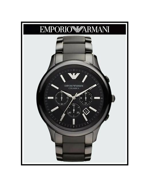 Emporio Armani Наручные часы Керамические Часы Мужские Черные