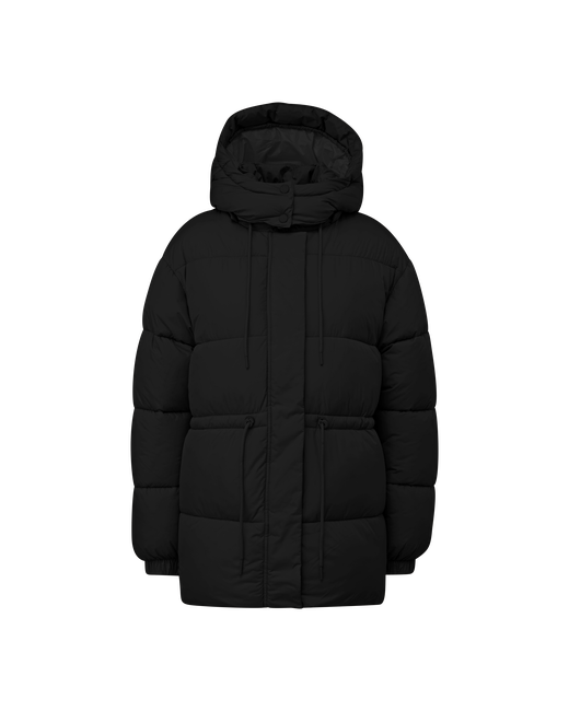 s.Oliver куртка демисезон/зима силуэт прямой капюшон подкладка стеганая утепленная размер 42 черный