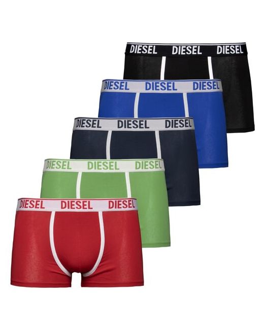 Diesel Комплект трусов боксеры средняя посадка размер мультиколор 5 шт.