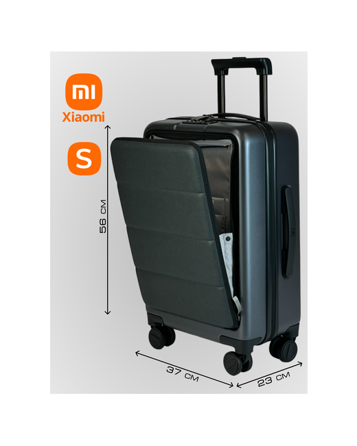 Xiaomi Умный чемодан поликарбонат ABS-пластик полиэстер ребра жесткости водонепроницаемый износостойкий усиленные углы 36 л размер